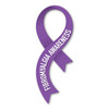 Made In USA Fibromyalgia Curvy Ribbon Magnet (6.63" x 2.5")