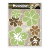 Made In USA Green Hawaiian Flower Pack Magnet (8" x 6")