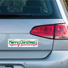 Made In USA Merry Christmas Bumper Strip Magnet (2.88" x 10.85")