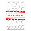 Made In USA Bolt Guide Size Chart Magnet (6" x 4")