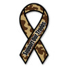 Made In USA Support Our Troops Camouflage Ribbon Magnet (8" x 3.88")