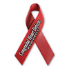 Made In USA Congenital Heart Defects Awareness Ribbon Magnet (6.88" x 4.5")
