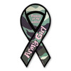 Made In USA Army Girl Green Camo 2-in-1 Ribbon Magnet (8" x 3.88")