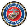Made In USA USMC Seal Car Door Magnet (11.5" x 11.5")