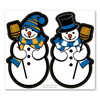Made In USA Snowmen 2-in-1 Magnet (5" x 5.75")