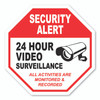 Made In USA Security Alert 24 Hour Surveillance Small Magnet (4" x 4")