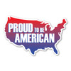 Made In USA Proud To Be American United States Shaped Mini Magnet (2.5" x 4")