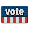 Made In USA Vote Rectangle Magnet (4" x 6")