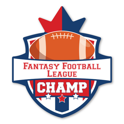Made In USA Fantasy Football Champ Magnet (4.88" x 5.45")