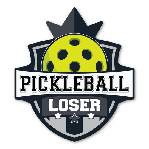 Made In USA Pickleball Loser Sticker (4.88" x 5.45")