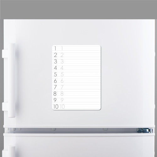 Made In USA Dry Erase Numeral Practice Board for Kids With Marker Magnet (9" x 12")