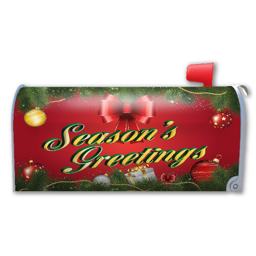 Made In USA Season's Greeting Mailbox Cover Magnet (21" x 18.38")