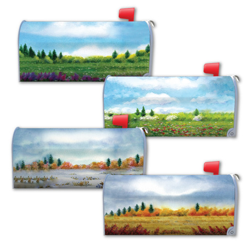 Made In USA Seasons Field Pack Mailbox Cover Magnet Pack (21" x 18.38")