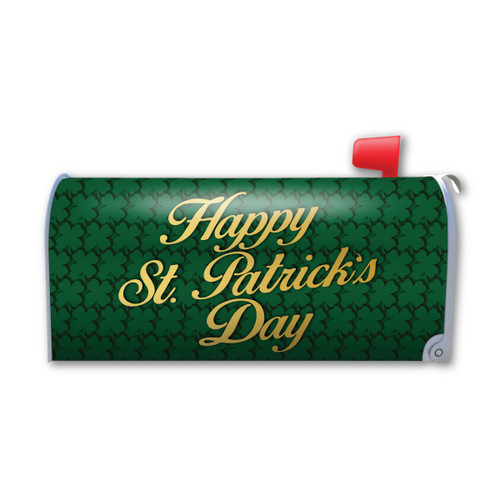 Made In USA Happy St. Patrick's Day Mailbox Cover Magnet (21" x 18.38")