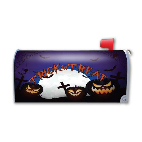 Made In USA Trick or Treat Jack O'Lantern Mailbox Cover Magnet (21" x 18.38")