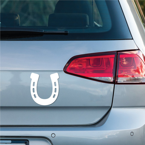 Made In USA Horseshoe - White Magnet (4.31" x 4.88")