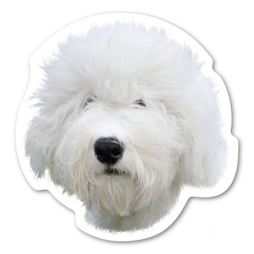 Made In USA Old English Sheepdog Dog Magnet (5" x 4.88")