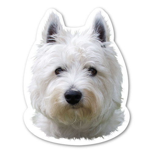 Made In USA West Highland White Terrier Dog Magnet (5" x 3.88")