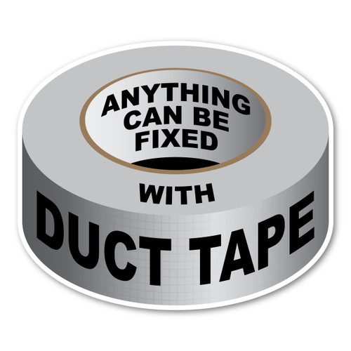 Made In USA Anything Can Be Fixed With Duct Tape Magnet (3.4" x 4")