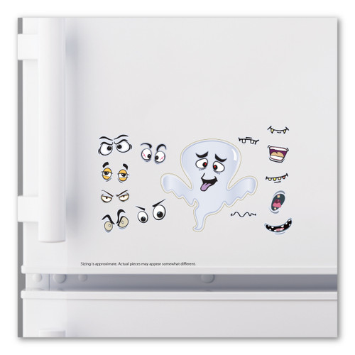 Made In USA Fridge Faces Halloween Groovy Ghost Magnet (12" x 9")