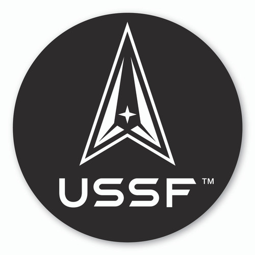 Made In USA USSF Black Circle Magnet (5" x 5")