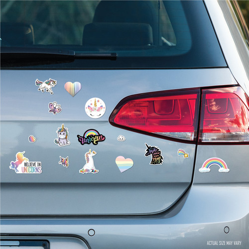 Made In USA Pastel Rainbow Unicorn Magnet Pack (5.75" x 11.5")