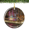 Porcelain NYC 6th Avenue Christmas Ornament with Radio City Music Hall