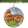 Italian Porcelain Rome Coliseum Christmas Ornament