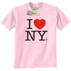 I Love NY T-Shirt in Light Pink with the classic I Heat NY Logo.