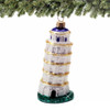 Italy Glass Leaning Tower of Pisa Christmas Ornament