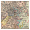 Boston Map Coaster Set of 4