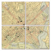 Washington DC Map Coaster Set of 4