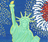 Independence Day Celebration Note Cards