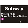 Shea Stadium Subway Sign Willets Point