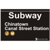 Chinatown Replica Subway Sign