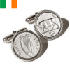 Sterling Silver Irish Cufflinks Coins