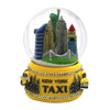 NYC Taxi Snow Globe Skyline