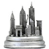 Silver 3D Skyline New York City Replica Model
