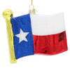 Texas Christmas Ornament, glass state flag