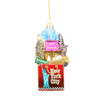 New York City Shopping Glass Ornament