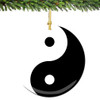 Yin Yang Christmas Ornament Porcelain