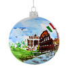 Rome Christmas Ornament 4 Inch Hand Painted Glass Ball