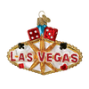 Las Vegas Sign Glass Ornament