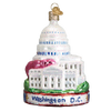 Washington D.C. Landmarks Glass Ornament