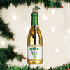 White Wine Bottle Glass Ornament