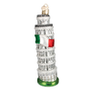 Leaning Tower Of Pisa Glass Ornament