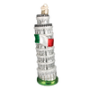 Leaning Tower Of Pisa Glass Ornament