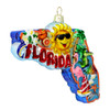 Florida Christmas Ornament Glass