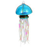 Glass Blue Jellyfish Christmas Ornament 5.5 Inches