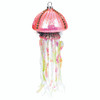 Glass Pink Jellyfish Christmas Ornament